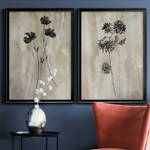 Three Posts™ SumiE Silhouette III 2 Piece Print & Reviews Wayfair